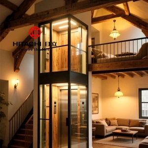 Ascensor Panorámico Redondo Hitachi para Viviendas, Elevador Residencial Silencioso de Tracción, Ascensor Personalizado para Casas de Lujo - Product Image 1