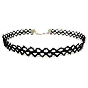 Collar Gótico Elástico de Encaje Negro Retro Estilo Henna Boho para Venta al por Mayor - Product Image 4