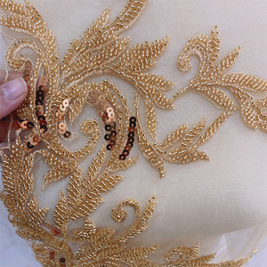 Bán buôn thời trang ren TRIM đính sequin đính cườm TRIM cho Ăn mặc - Product Image 4