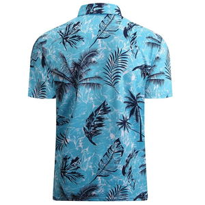 เสื้อฮาวายวินเทจแบบสั่งทำพิเศษสำหรับผู้ชาย พิมพ์ลายแบบระเหิด คอตั้ง สไตล์ลำลองสำหรับฤดูร้อน ผ้าไม่ยับ - Product Image 2