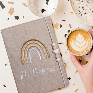 ปกหนังสือเดินทางปักลายสำหรับคุณแม่ตั้งครรภ์  สำหรับใส่บัตรประกันสุขภาพและภาพอัลตราซาวด์  ขายส่ง - Product Image 1