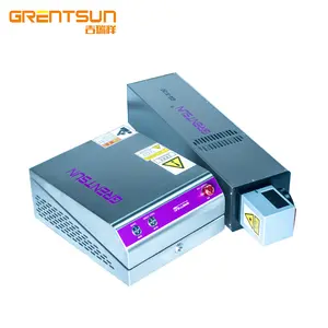 Novo produto ideias 2023 Wuhan GRENTSUN LASER 30w voando CO2 máquina de gravação a laser para garrafa de vidro garrafa de água