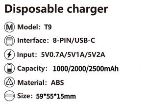 อุปกรณ์ชาร์จโทรศัพท์แบบใช้ครั้<span class=keywords><strong>ง</strong></span>เดียวทิ้<span class=keywords><strong>ง</strong></span> สมาร์ทโปรดักส์ มินิพาวเวอร์แบ<span class=keywords><strong>ง</strong></span>ค์  ขนาดพกพา 1000 มิลลิแอมป์ สำหรับใช้งานกลางแจ้ง - Product Image 6