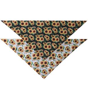 Tanpopo Pet Eco Friendly doppio strato dogana bandane stampa poliestere <span class=keywords><strong>primavera</strong></span> estate fiore bavaglino sciarpa De Mujer Para <span class=keywords><strong>La</strong></span> Cabeza - Product Image 3