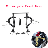 Für CFMOTO 450CLC/5A Kohlefaser-Sturzbügel Motorschutz, Klappbare Rückenlehne, Sturzschutz-Rahmen, Satteltaschenhalterungen