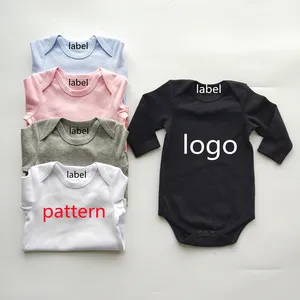 baby onesie custom logo plain white infant rompers organic baby clothes kids clothing new born boy clothes bamboo baby romper