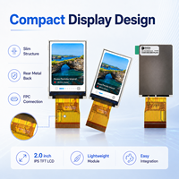 Display LCD TFT IPS ST7789V Personalizzato da 2.0 Pollici, 240x320 RGB, Modulo con Interfaccia MCU SPI per Dispositivi Portatili Intelligenti