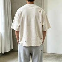T-shirt vintage délavé effet usé, personnalisé avec impression DTG, coupe oversize et design streetwear pour homme – Vente en gros