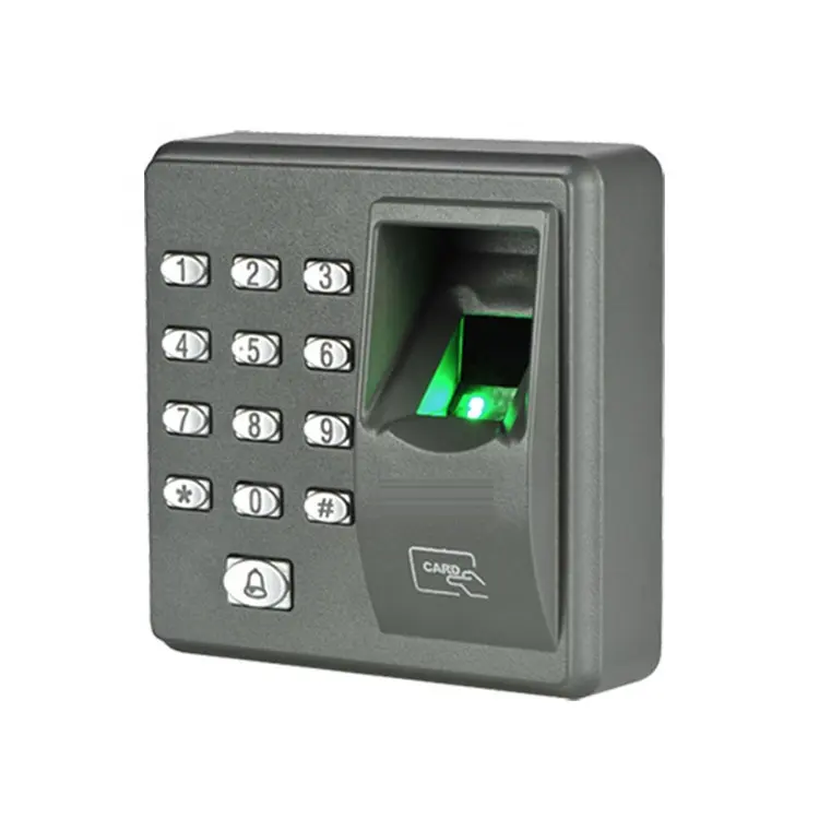 Escáner de huellas dactilares inteligente de seguridad independiente ZKT X7, lector de tarjetas RFID, sistema de Control de acceso de cerradura de puerta de huella dactilar biométrica