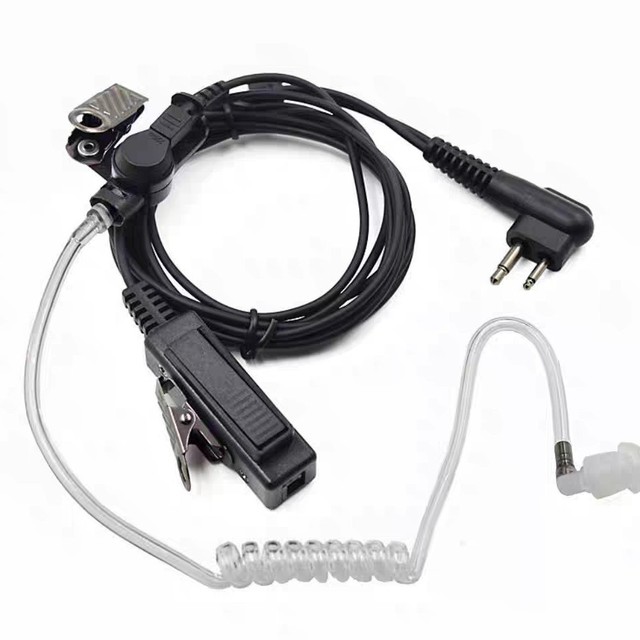High-quality Headset M-type Connector Air Tube Walkie Talkie Earpiece for Motorola Baofeng Quansheng 2 Pin M-plug Two Way Radio