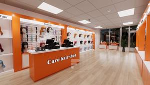 Présentoir à perruques moderne Meubles Présentoir d'extension de cheveux Fixation murale pour magasin de détail - Product Image 5