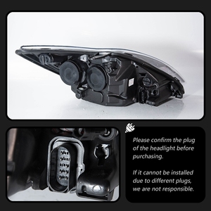 Phares multifonctionnels pour Ford Focus 2009-2011, ensemble de phares LED, style Lexus, lentille de projecteur Demon Eye - Product Image 5