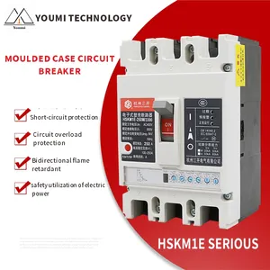 Customized MCCB HSKM1 250A 3P 4p Circuit breaker Electrical factory MCB shell circuit breaker