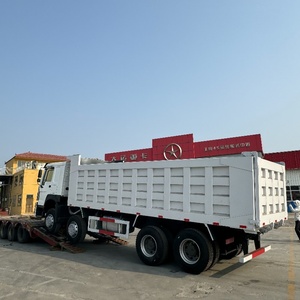Jual truk beban berat tangan kedua Haowo dump truck 6x4 371 tenaga kuda 10 roda 40 ton dump truck dengan harga rendah - Product Image 4