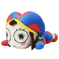 Nouveau produit transfrontalier : Grande peluche Pomni de 8 pouces, poupée de clown de cirque, monstre en peluche pour enfants