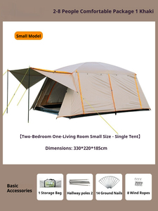 Carpa de Camping Espaciosa, Portátil, Plegable, con Protección Solar, Impermeable, de Tela Oxford 210D, para Picnic al Aire Libre, Parque, Camping - Product Image 5