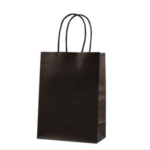Bolsa de Papel Kraft con Asas, Bolsa de Compras, Bolsa de Papel Negra, Bolsa de Papel para Ropa - Product Image 1