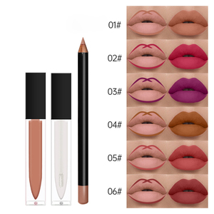 Coffret de maquillage 3 pièces avec logo personnalisé, crayon à lèvres mat imperméable, huile à lèvres et gloss à lèvres - Product Image 6