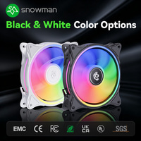 CF120 ARGB 120mm White PWM PC Case Fan 20dBA Silent 5V Sync Daisy Chain for Gaming Computer Wholesale OEM Supplier