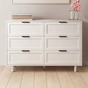 Factory Price OAK Dressing Table Bedroom Furniture Simple White Wood Cabinet Chest Of Drawer For Home Furniture