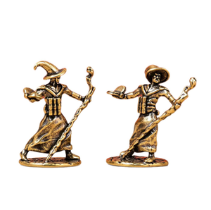 Statue artisanale en laiton, ornements de <span class=keywords><strong>magicien</strong></span>, jouets anciens créatifs - Product Image 4