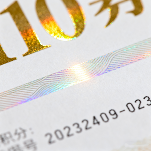 Tùy chỉnh chống hàng giả Hologram vé sóng Board in ấn chứng từ Thẻ quà tặng mã QR độc đáo số Serial Cmyk màu - Product Image 3