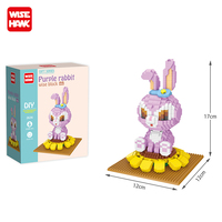 Nouveaux jouets animaux mignons pour filles éducatifs en plastique Micro bloc de construction ensemble bricolage Construction modèle Cartoony jouet