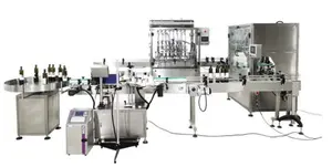 Automatic Liquid Bottle Filling Capping Labeling Machine Bottle Automatic Packaging System Vial Filling And Capping Machine