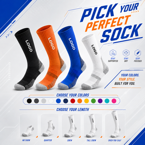 Professional Men's Athletic <b>Socks</b> Custom Logo Breathable Cushion Sole for <b>Running</b> Marathon Cycling Basketball Training Gym - Product Image 3