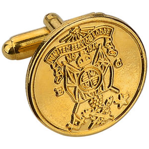 Mancuernillas de Latón de Alta Calidad - Accesorios de Camisa de Lujo Personalizados en Plata y Oro para Negocios y Bodas - Product Image 3