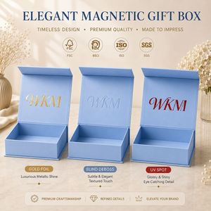 Boîtes en papier pliantes de luxe CRD avec fermeture magnétique, emballage de boîte cadeau rigide, logo personnalisé pour bijoux et montres de haute qualité - Product Image 4