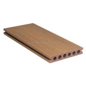 Lames de terrasse en WPC, emboîtables, écologiques, ignifuges, aspect bois de teck, pour une utilisation extérieure moderne, jardin, parc - Product Image 3
