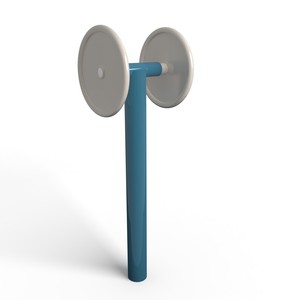 Entrenador de fuerza para brazos de acero galvanizado para exteriores, viga de alta resistencia D75*8.5mm, amortiguación suave, equipo de fitness para parques con certificación ISO - Product Image 1
