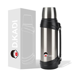 Bottiglia d'Acqua in <span class=keywords><strong>Acciaio</strong></span> <span class=keywords><strong>Inox</strong></span> da 2/2,5 Litri con Logo Personalizzato, Bottiglia Termica Isolata con Impugnatura, 2500ml, Tipo a Pressione, Adatta per Liquidi Bollenti - Product Image 1