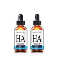Sérum d'acide hyaluronique biologique à étiquette privée OEM, hydratant, anti-âge, raffermissant, soin de la peau du visage, vitamine C et E liquide