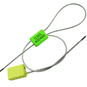 Câble jetable avec revêtement en plastique joint avec numéro de série logo utilisé pour la logistique