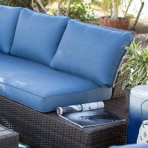 Conjunto de Muebles de Jardín Modernos de Aluminio y Ratán PE con Silla de Cuerda para Apartamento, Balcón, Patio y Parque - Product Image 3