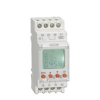 RELETEK Minuteur astronomique double canal AC/DC 24-246V RD-TPA2, Relais haute puissance pour éclairage, Charge de contact élevée, Format miniature
