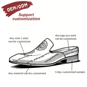 Chaussures d'affaires OEM personnalisées pour hommes, style britannique, tendance, à bout pointu, rehaussantes, en cuir véritable, confortables et respirantes, pour l'été et l'automne - Product Image 5