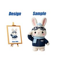 Produsen Mainan Shengye China, OEM, Boneka Kelinci Isi Kapas PP Buatan Khusus untuk Dekorasi Toko Bunga dan Hadiah