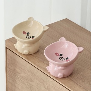 Atacado Cute Pet Alimentadores Cerâmicos Para Proteger A Vértebra Cervical Flat Pet <span class=keywords><strong>Cat</strong></span> Água High-Pé Slanted Bowls Dog Rice <span class=keywords><strong>Bowl</strong></span> - Product Image 2