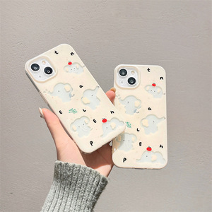 Funda de Teléfono con Diseño de Elefante Amarillo para iPhone 17 Pro Max 13 14 15 16, Doble Capa, para Mujer - Product Image 3