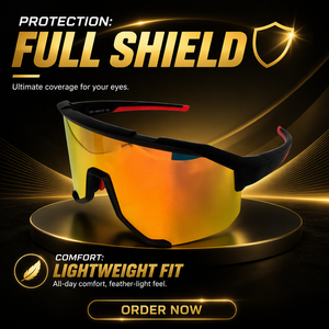 <span class=keywords><strong>Occhiali</strong></span> <span class=keywords><strong>da</strong></span> <span class=keywords><strong>Sole</strong></span> Sportivi ASK5202 Unisex con Lenti PC UV400 e Montatura Semi-Rimless con Punte in Gomma, Resistenti e Confortevoli, Stile alla Moda per Ciclismo - Product Image 1
