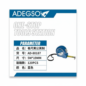 Resistente e preciso 5m X 19mm misura nastro in acciaio materiale PVC per misure imperiali e metriche - Product Image 1