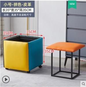 Sgabelli per mobili <span class=keywords><strong>di</strong></span> lusso all'ingrosso spazi <span class=keywords><strong>di</strong></span> risparmio gambe in metallo sgabelli ottomano <span class=keywords><strong>cubo</strong></span> <span class=keywords><strong>di</strong></span> <span class=keywords><strong>Rubik</strong></span> con ruote universali - Product Image 3