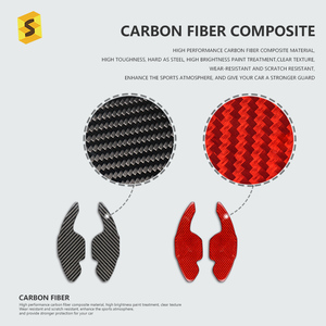 ES Prezzo di Fabbrica Interni Auto Per <span class=keywords><strong>Audi</strong></span> A3 S3 A4 S5 A5 A6 A7 Q3 A8 S6 Q5 Q7 TT volante In Fibra di carbonio Pomello Del Cambio Paddle - Product Image 5