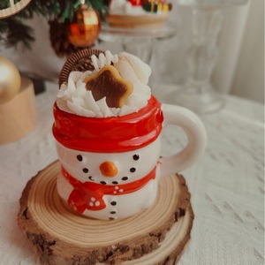 Christmas Santa Snowman Ceramic Jar Scented Candle Wholesale Fragrance <b>Gift</b> <b>Box</b> Xmas Home Decor Aromatherapy Candle - Product Image 3
