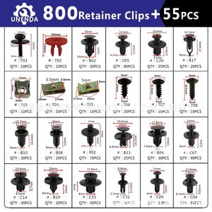 Unenda 800 Retainer <b>Clips</b> 55pcs <b>Tool</b> Set Universal Car Fasteners for Fenders Mudguards Repair - Product Image 2