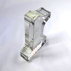 Trofeo de Cristal Transparente con Grabado Personalizado al por Mayor, Trofeo de Cristal Número Uno 1 Grabado, Recuerdo de Aniversario, Premios N.° 1 - Product Image 3