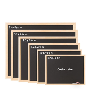 Grande <span class=keywords><strong>Tableau</strong></span> Noir Rustique <span class=keywords><strong>Mural</strong></span> avec Cadre en Bois <span class=keywords><strong>Tableau</strong></span> Magnétique 45x60cm Crochets Inclus - Product Image 6
